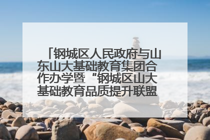 钢城区人民政府与山东山大基础教育集团合作办学暨“钢城区山大基础教育品质提升联盟”签约揭牌活动举行
