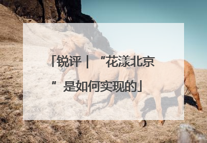 锐评｜“花漾北京”是如何实现的