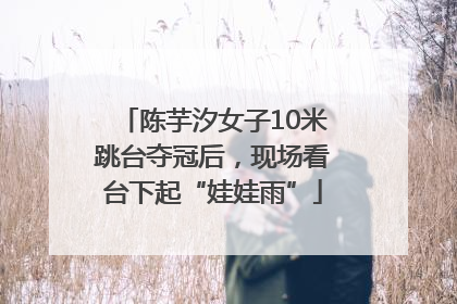 陈芋汐女子10米跳台夺冠后，现场看台下起“娃娃雨”