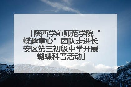 陕西学前师范学院“蝶趣童心”团队走进长安区第三初级中学开展蝴蝶科普活动