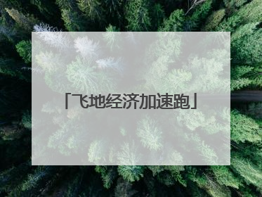飞地经济加速跑