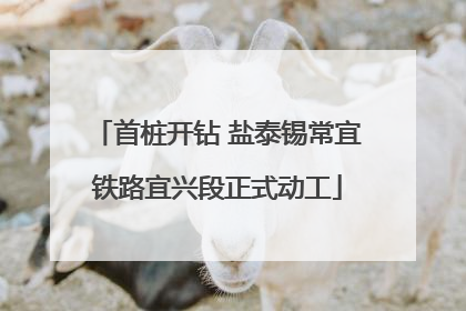 首桩开钻 盐泰锡常宜铁路宜兴段正式动工