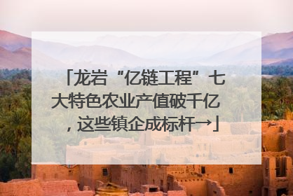 龙岩“亿链工程”七大特色农业产值破千亿，这些镇企成标杆→