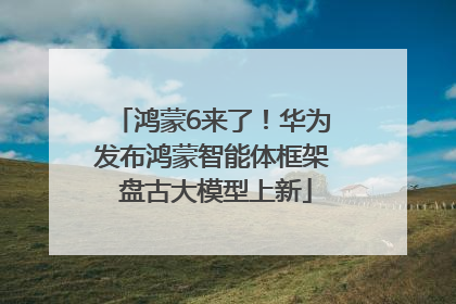 鸿蒙6来了！华为发布鸿蒙智能体框架 盘古大模型上新