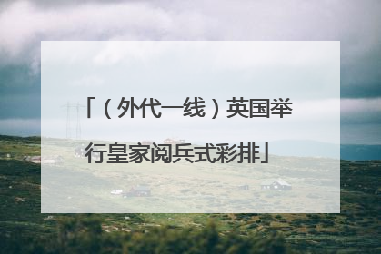 （外代一线）英国举行皇家阅兵式彩排