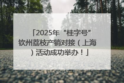2025年“桂字号”钦州荔枝产销对接（上海）活动成功举办！
