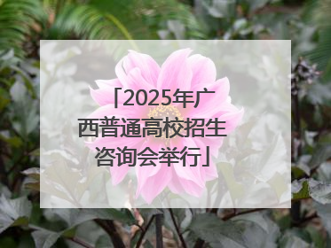 2025年广西普通高校招生咨询会举行