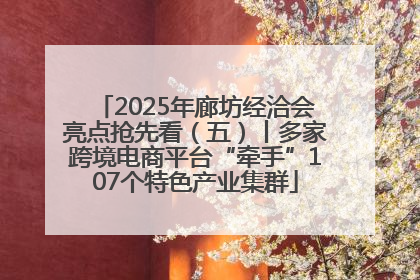2025年廊坊经洽会亮点抢先看（五）丨多家跨境电商平台“牵手”107个特色产业集群