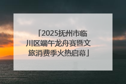 2025抚州市临川区端午龙舟赛暨文旅消费季火热启幕