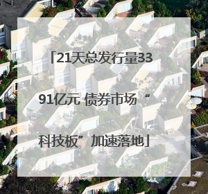 21天总发行量3391亿元 债券市场“科技板”加速落地