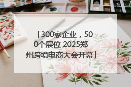 300家企业，500个展位 2025郑州跨境电商大会开幕
