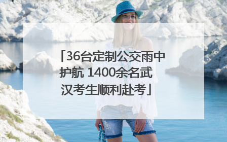 36台定制公交雨中护航 1400余名武汉考生顺利赴考