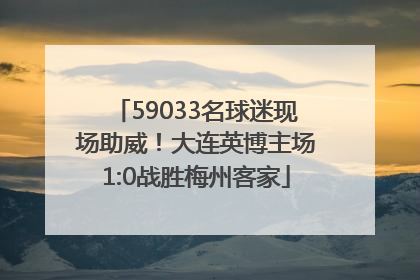 59033名球迷现场助威！大连英博主场1:0战胜梅州客家
