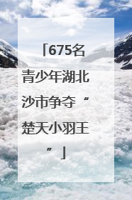 675名青少年湖北沙市争夺“楚天小羽王”