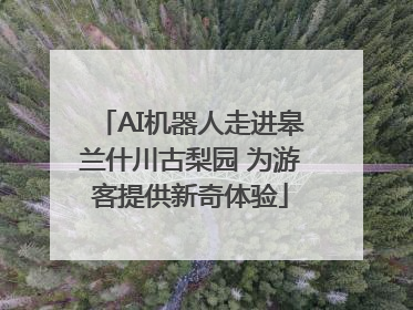 AI机器人走进皋兰什川古梨园 为游客提供新奇体验